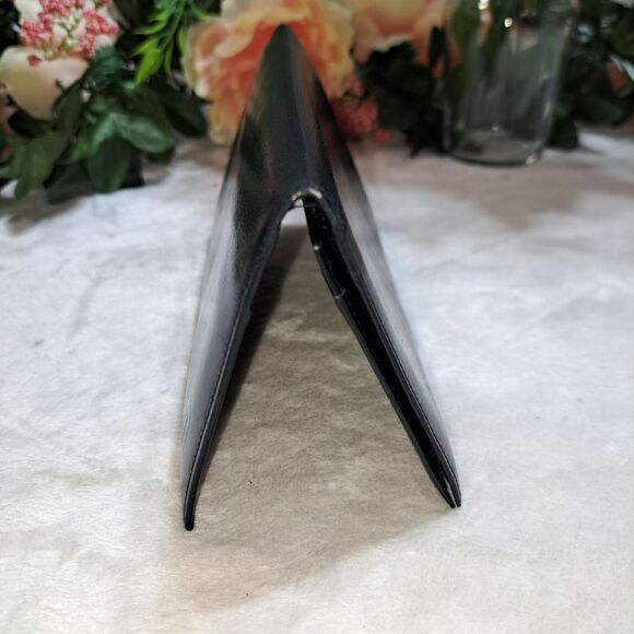 Dunhill Black Leather Checkbook Wallet - Picture 9 of 10